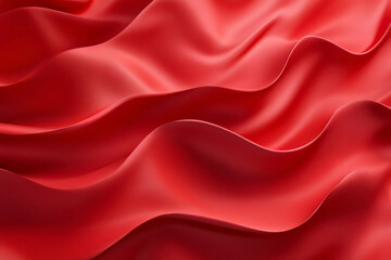Obraz premium Red silk satin fabric background.