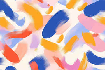 Vibrant Paint Splatter Pattern Showcasing Bright Colors on a White Background