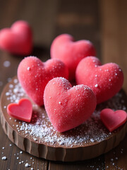 Fototapeta premium Pommes De Terre Spéciales Créées Pour Célébrer La Fête Amoureuse De Saint Valentin Avec Amour Et Délicatesse Exceptionnelle. 00002