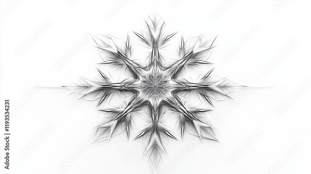 Poster vector snowflake logo. a logo of a snowflake