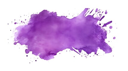 Obraz premium Abstract Purple Watercolor Wash Splashes Background