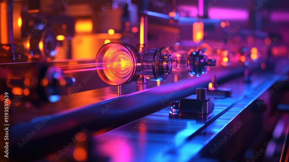 Poster concept of quantum sensors in action, showcasing advanced quantum devices measuring ultra-precise da
