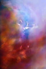 Blurred Tulips in Red