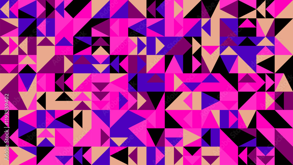 Poster random chaotic abstract mosaic pattern desktop background