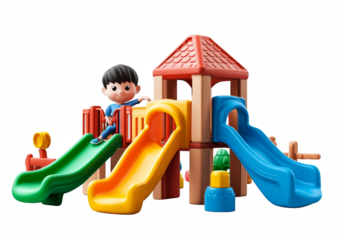 child playing on playground