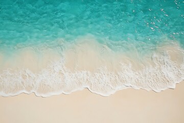 Serene Beach Scene: Turquoise Water Meets Golden Sand
