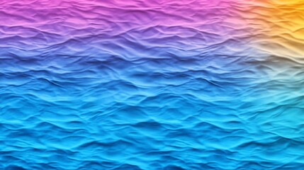 Obraz premium Colorful abstract texture with a wavy pattern in vibrant purple, blue, and yellow hues, ideal for modern backgrounds and designs.