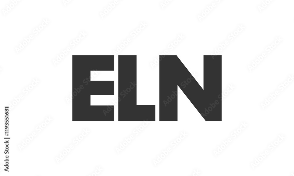 Poster eln logo design template with strong and modern bold text. initial based vector logotype featuring s