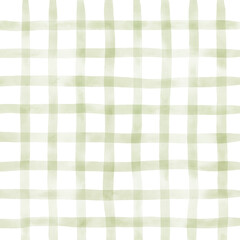Sage Green Plaid Gingham Hand Drawn Background Pattern Overlay