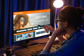 Online travel agency website for brisk search and travel planning offers deal and package for...