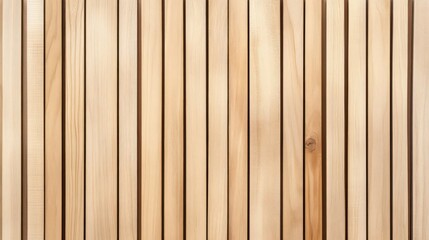 Obraz premium Wooden vertical slats on the wall. Interior detail, texture, background. The concept of minimalism and Scandinavian style in the interior.