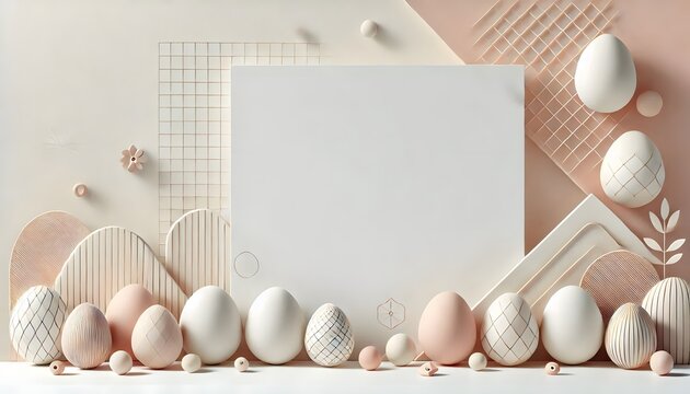 blank paper and eggs