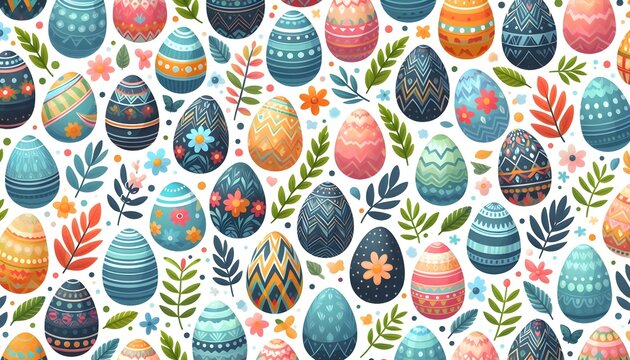 Geometric Egg Patterns
