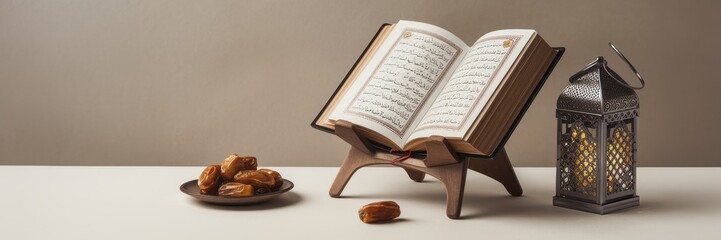 Quran Dates Lantern Islamic Religious Holy Book