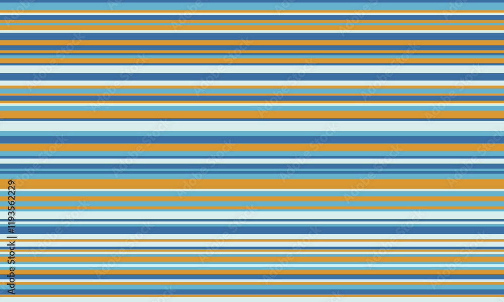 Poster geometric stripes seamless vector pattern with horizontal lines in varied colours, creating an abstr