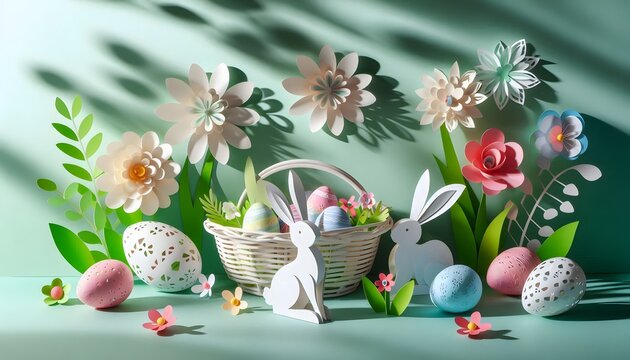 Handcrafted Spring Scene

