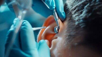 Medical Procedure Involving Ear Canal Examination