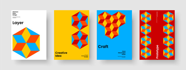 Fototapeta premium Modern Business Presentation Layout. Isolated Poster Template. Abstract Flyer Design. Report. Banner. Book Cover. Brochure. Background. Magazine. Portfolio. Brand Identity. Notebook. Pamphlet