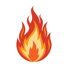 fire flames vector, vector and illustration, vector style