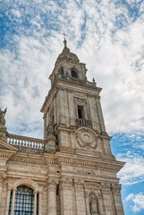 Fototapeta premium The Cathedral of Santa María de Lugo is a Catholic temple, episcopal seat of the diocese of Lugo, located in the city of the same name, in Galicia.