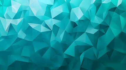 Abstract Teal Triangular Geometric Pattern Background