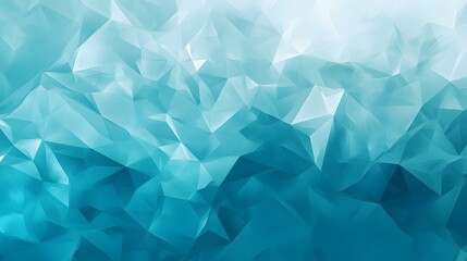 Obraz premium Abstract Teal Geometric Polygonal Background