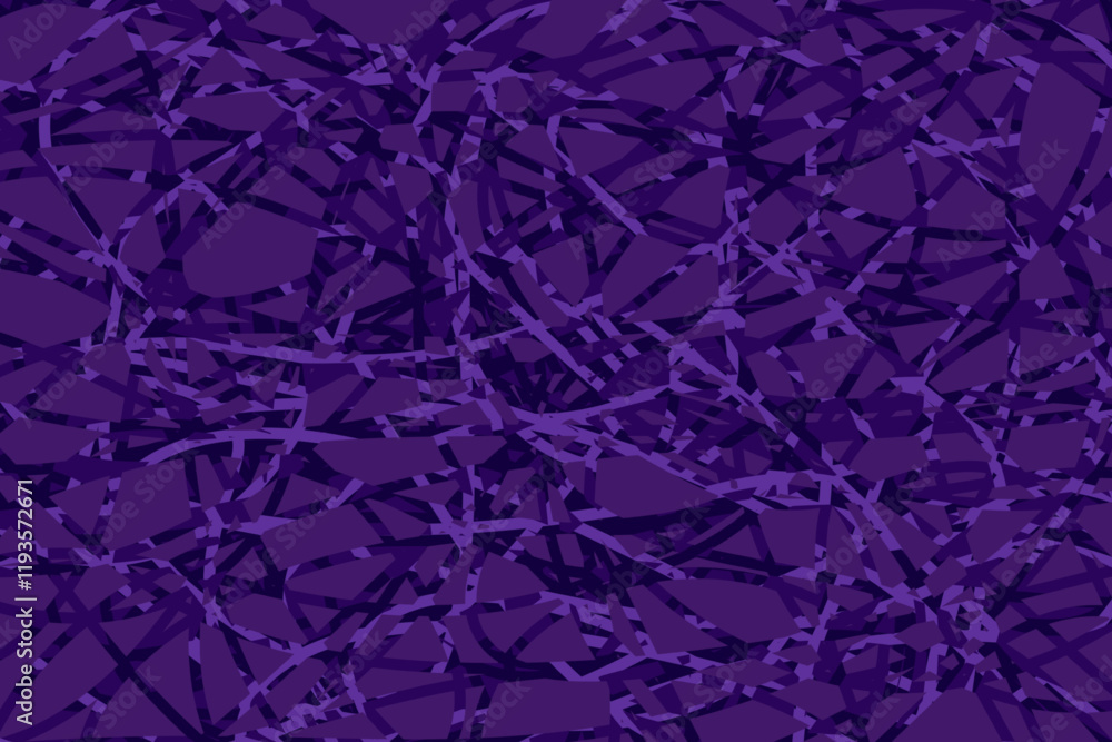 Wall mural three-dimensional layered pants pattern forming abstract lines on purple background
