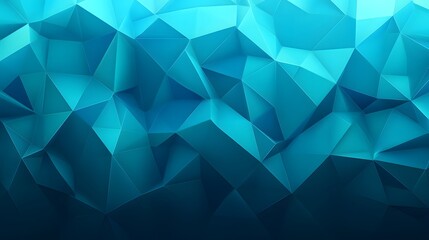 Obraz premium Abstract Blue Low Polygonal Geometric Background