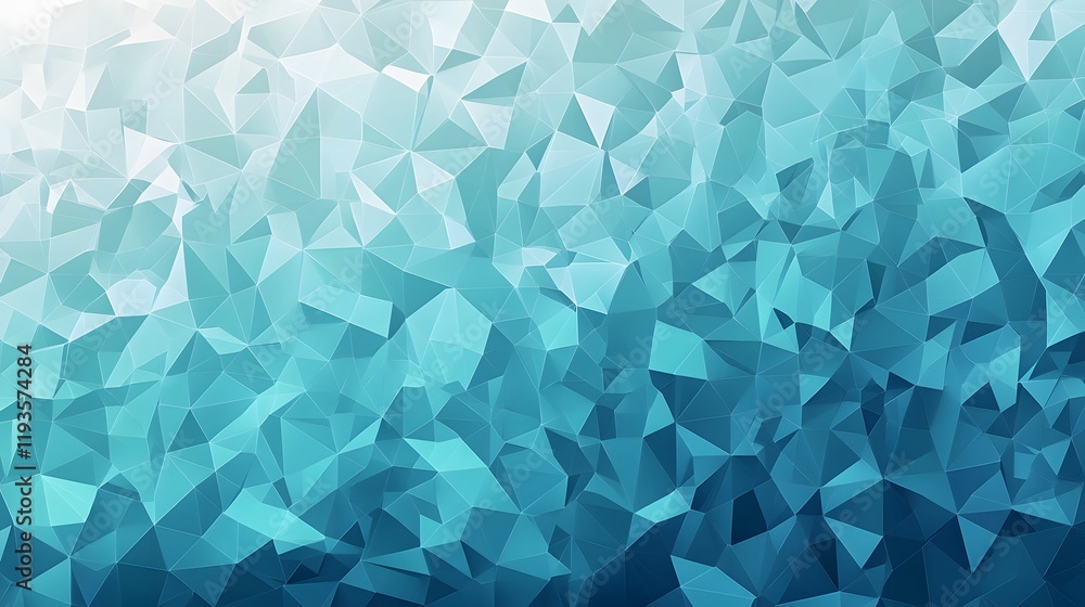Poster abstract teal geometric triangular pattern background