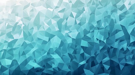Obraz premium Abstract Teal Geometric Triangular Pattern Background