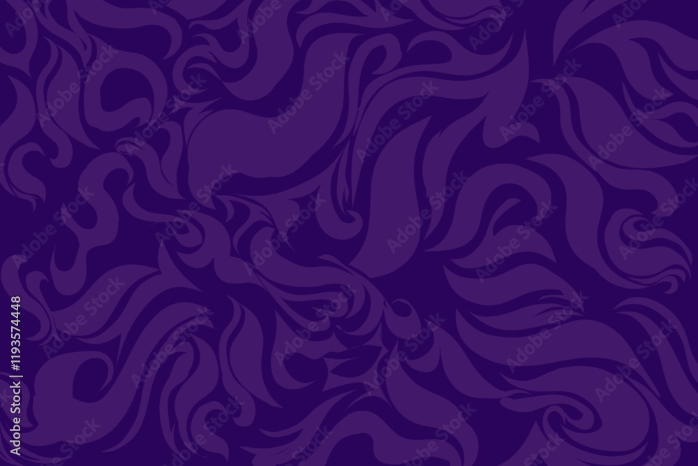 Wall mural seamless pattern with purple abstract fluid wave pattern