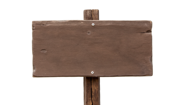Wooden sign for signage or message