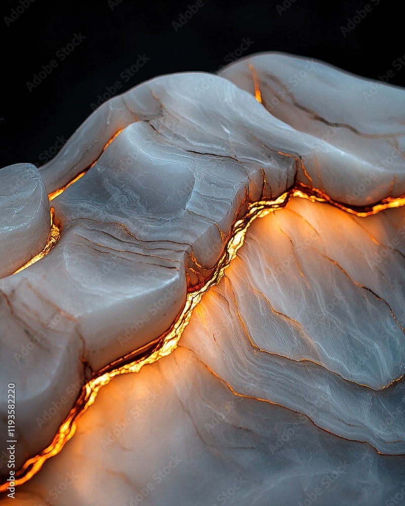 Aufkleber mesmerizing flowing marble patterns natural landscape abstract art elegant environment close-up view