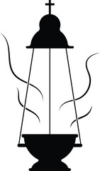 Catholic Incense Burner, Christianity Icon