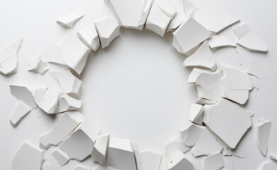 Cracked and peeling white paint texture revealing the surface underneath, emphasizing decay, weathering, and imperfection.