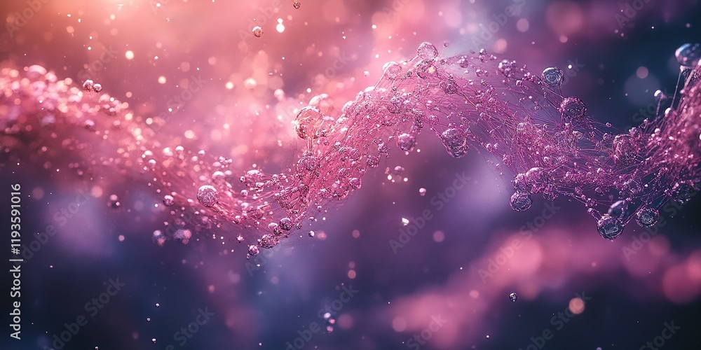 Poster vibrant water splash creates mesmerizing patterns in a colorful backdrop