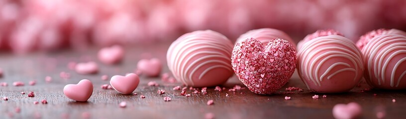 Obraz premium Pink Candy on a Table
