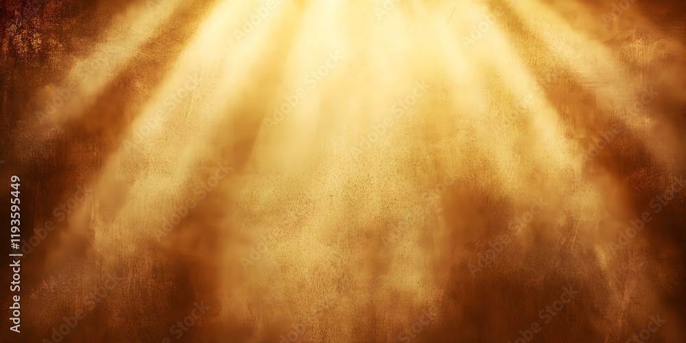 Poster a warm, glowing background with soft rays of light and a gradient of golden hues, creating an uplift