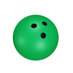 Bowling ball 3d illustration