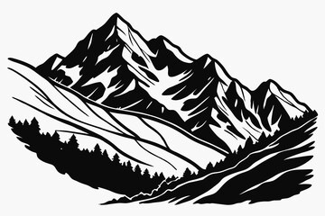 Animal Set of Walrus Icon & Whale Shark Silhouette on White Background  Vector Art Collection