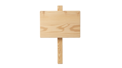 Wooden sign for signage or message