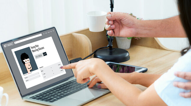 NFT marketplace provide modish sale channel for digital artist to sell their works online on the internet network - Powered by Adobe