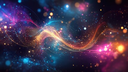 Fototapeta premium Quantum algorithms in healthcare, working with electronic health records (EHR) to optimize patient care and treatment plans