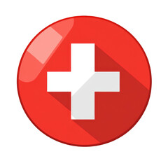 Fototapeta premium plus icon red isolated