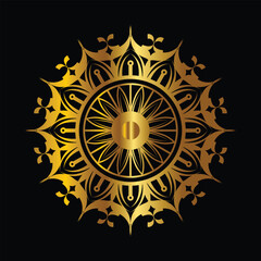 golden mandala decoration
