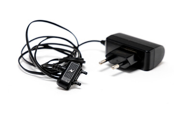 Old mobile phone charger with specific bolts and connectors