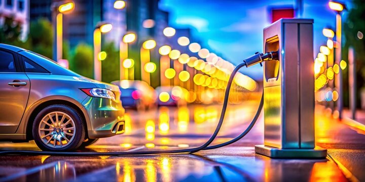 Miniature Electric Vehicle Charging Station with J1772 Connector