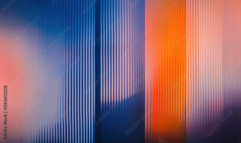 Poster vibrant abstract composition with colorful lines and gradients creating dynamic visual interest and 