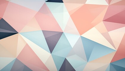 Obraz premium abstract geometric background, seamless pattern with leaves, brown gold abstract background with triangles