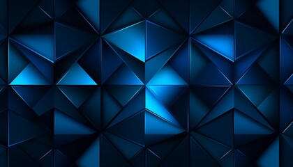 Fototapeta premium abstract blue background triangle, line
